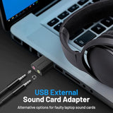 SABRENT USB External Stereo Sound Adapter for Windows and Mac. Plug and Play No Drivers Needed. (AU-MMSA)