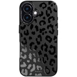 For Iphone 16 Case [Compatible With Magsafe] With Matte Black Leopard Cheetah Print Design, Cute Magnetic Phone Cover For Women Girls And Men, Slim Bumper With Stylish Pattern