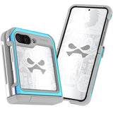 Ghostek Atomic Slim Galaxy Z Flip 6 Case with Built-in Kickstand, Clear Back and Aluminum Metal Bumper Premium Protective Phone Cover Designed for 2024 Samsung Galaxy Z Flip6 (6.7") (Prismatic)
