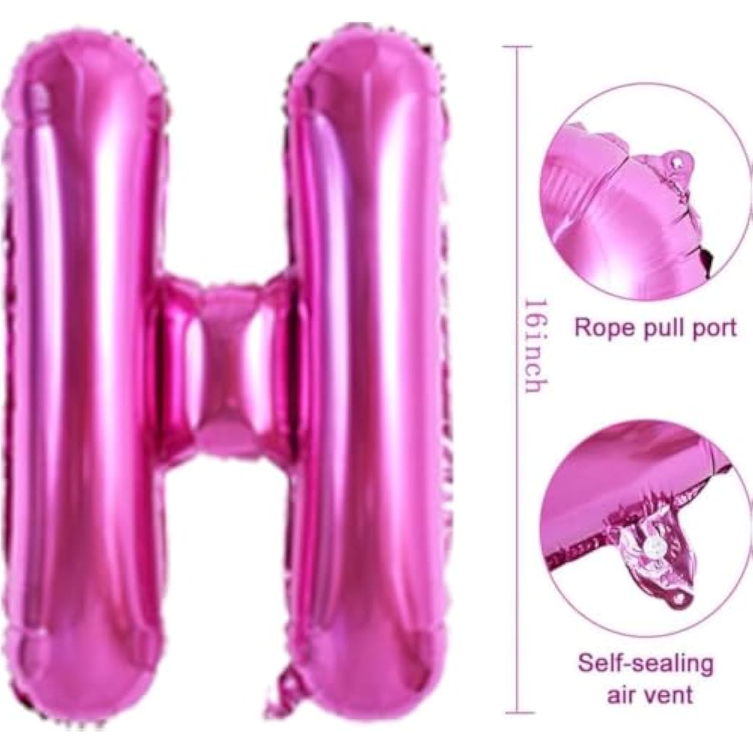 Spring Fling Balloon Banner,Welcome Hello Spring Banner,Happy Easter Decorations Garland,Rose Pink,16Inch