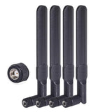 Dual Band Wifi 2.4Ghz 5Ghz 5.8Ghz 8Dbi Mimo Rp-Sma Male Antenna (4-Pack) For Wifi Router Wireless Network Card Usb Adapter Security Ip Camera Video Surveillance Monitor
