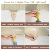 Happy Birthday Balloons Banner, Cream Happy Birthday Foil Balloons 16 Inch Foil Letter Balloon With 8 Pcs Cream Caramel Brown Star Balloon For Women Men Boys Girls Birthday Party Decoration