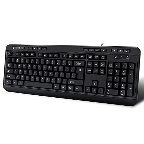 Akb-132Hb Multimedia Usb Keyboard With 3 Hubs, Black
