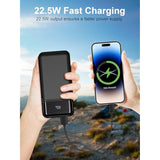 Power-Bank-Portable-Charger 49800Mah Portable Phone Charger Power Bank With 3 Built-In Cable(Usb-C, Ios, Usb-A), 22.5W Fast Charging Led Display External Battery Pack For Iphone Android Samsung, Etc