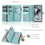 for  Galaxy S24 Ultra Wallet Case with Card Holder, Detachable Magnetic Phone Case for S24 Ultra,PU Leather All-Round Protective Phone Case