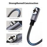 Charging Cable For Shokz, 6.6Ft/ 2 Packs [Aluminum Shell & Nylon Braided] Usb A Cord Compatible With Shokz Openrun Pro/Openrun/Openrun Mini/Opencomm/Aftershokz Aeropex As800 Shokz Charger