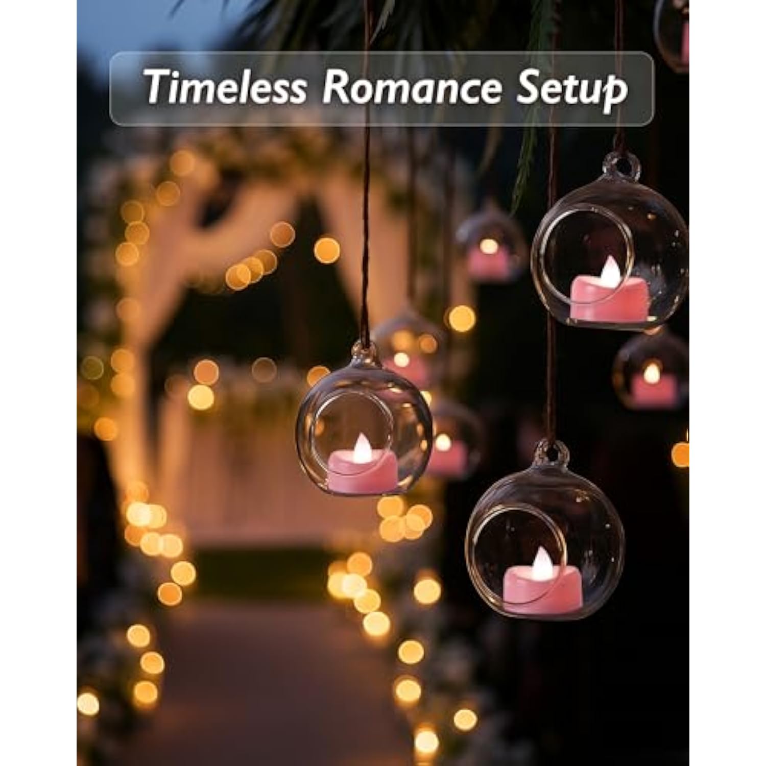 Pink Led Tea Lights Battery Operated, 200+Hour Flickering Votive Candles,Realistic Fake Flameless Tea Lights For Wedding Party Halloween Thanksgiving Christmas Decorations, 24 Pack