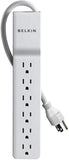 6-Outlet Surge Protector Power Strip 555J 2.5FT Cord Straight Plug