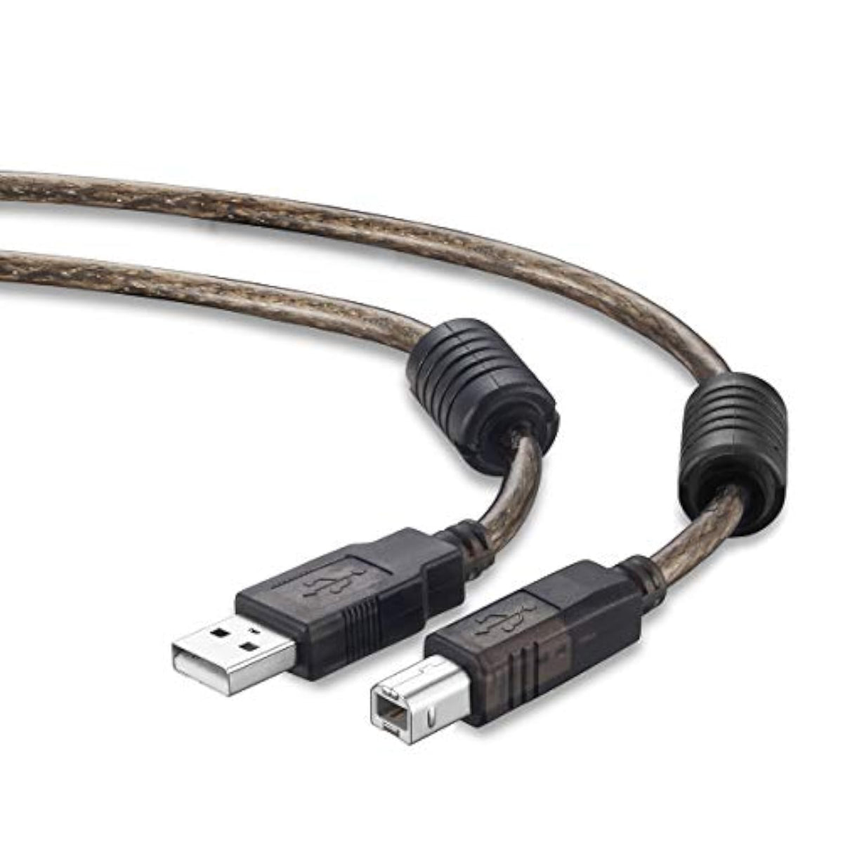Active Usb 2.0 Printer Cable 100Ft - A-Male To B-Male High Speed Printer/Scanner/Repeater Cable For Hp, Canon, Lexmark,Dell, Samsung Etc (100Ft/30M)