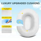 Replacement Ear Cushions For Sony Mdr-7506 Mdr-V6 Mdr-V7 Mdr-Cd900St Monitor Headphones, Ear Cushions Are Made Of Soft Protein Leather, Added Thickness(White)