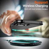 iPhone 13 Case with 10Ft Military Drop Protection & 2 Tempered Glass Black