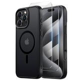 For Iphone 16 Pro Max Pro Max Case,Compatible With Magsafe,[16Ft Drop Resistant][2 Tempered-Glass Screen Protectors] Shockproof Case For Iphone 16 Pro Max Cases 6.9 Inch?Black Set