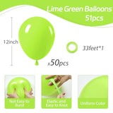 50 Pcs 12" Lime Green Balloons Latex Balloons for Parties & Themed Event