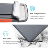 360°Laptop Sleeve Case 14 15 Inch Compatible With Macbook Air 15 M2/M3/M4 2022-2025, Macbook Pro 15, Hp Chromebook 14, Waterproof Computer Bag Cover With Handle, Grey
