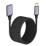 Usb Female To Usbc Male Cable Adapter(2M/6.6 Ft),Usb Female To Usb-C Cable,Typec To Usb3.0 Adapter,Usba To Usbc Male For Phone/Laptop/Tablet/Switch Usbc Device