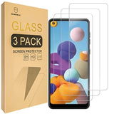 [3-Pack] Designed For Samsung Galaxy A21 [Upgrade Maximum Cover Screen Version] [Tempered Glass] [Japan Glass With 9H Hardness] Screen Protector With Replacement