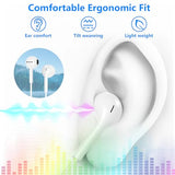 [ MFi Certified] 2 Pack Lightning Wired Earbuds for iPhone, True Plug and Play in-Ear Headphones with Microphone & Volume Control, Noise