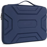 17 Inch Laptop Sleeve With Handle Shockproof Computer Bag Waterproof Eva Protective Carrying Case For 17.3" Hp Dell Asus Lenovo Laptop, Dark Blue