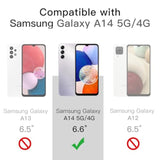 Clear JETech Case for Samsung Galaxy A14, Anti-Yellowing