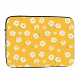 Laptop Sleeve Bag 15.4 15.6 Inch,Little Wild Flowers Small Floral Yellow Protective Polyester Computer Cases Laptop Cover Briefcase Bag Tablet Travel Cover