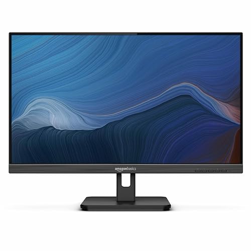Basics 24-Inch Full Hd Ips Monitor, 75 Hz, 1080P, Hdmi, Display Port And Vga Input, Adjustable Stand, Vesa Compatible, Built-In Speakers For Office And Home, Black