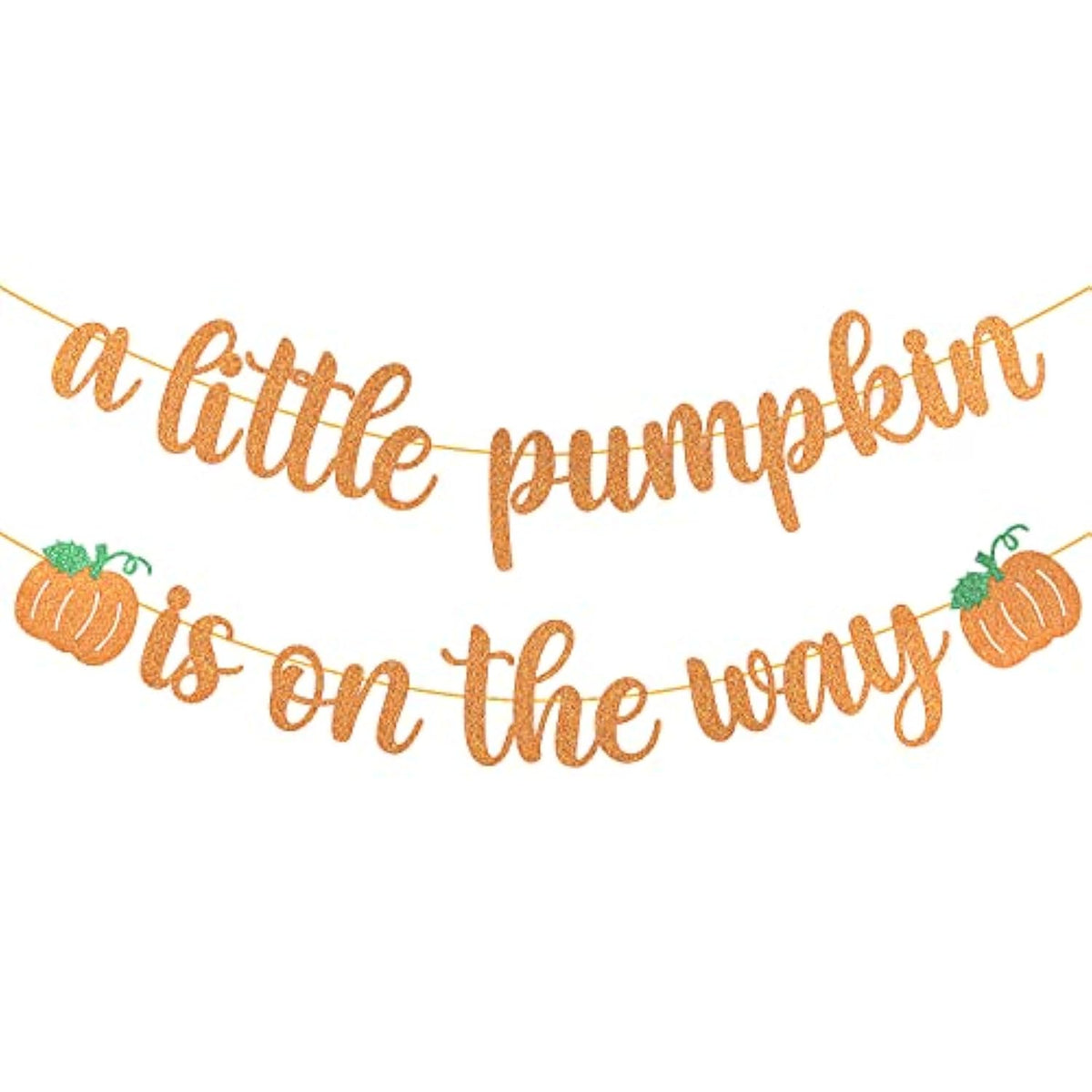 Pumpkin Baby Shower Decorations A Little Pumpkin Is On The Way Banner Orange Glitter Pumpkin Birthday Party Decorations Orange Little Pumpkin Banner Thanksgiving Fall Theme Gender Reveal Baby Shower Birthday Party Decorations Supplies