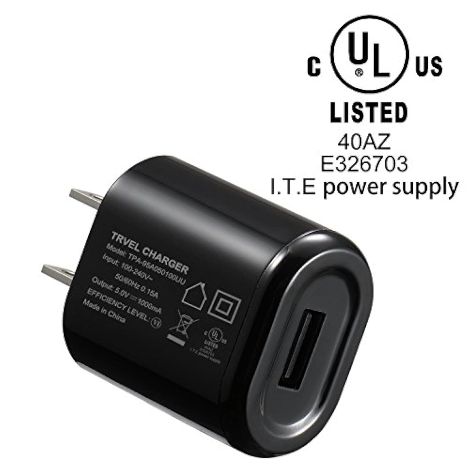 Wall Charger 3 Pack 5V 1A Ul Certified Universal Power Adapter Usb 1 Port Home Wall Charger Plug Compatible With Iphone Samsung And More Device Ul Listed