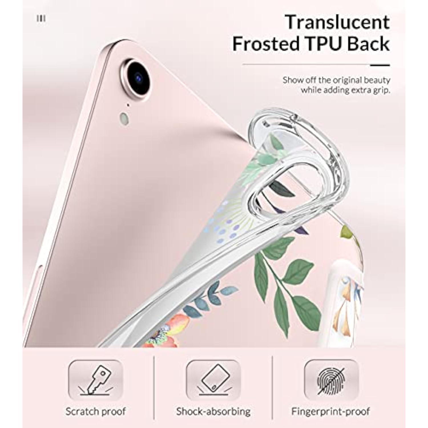 MoKo Case Fit New iPad Mini 6 2021 (6th Generation 8.3 inch), Soft TPU Translu