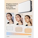 Selfie Light With Soft Diffuser & Built-In Stand – 96 Led Rechargeable Clip Fill Video Conference Light For Phone, Iphone, Ipad, Camera, Laptop, For Makeup, Tiktok, Vlog, And Video Calls
