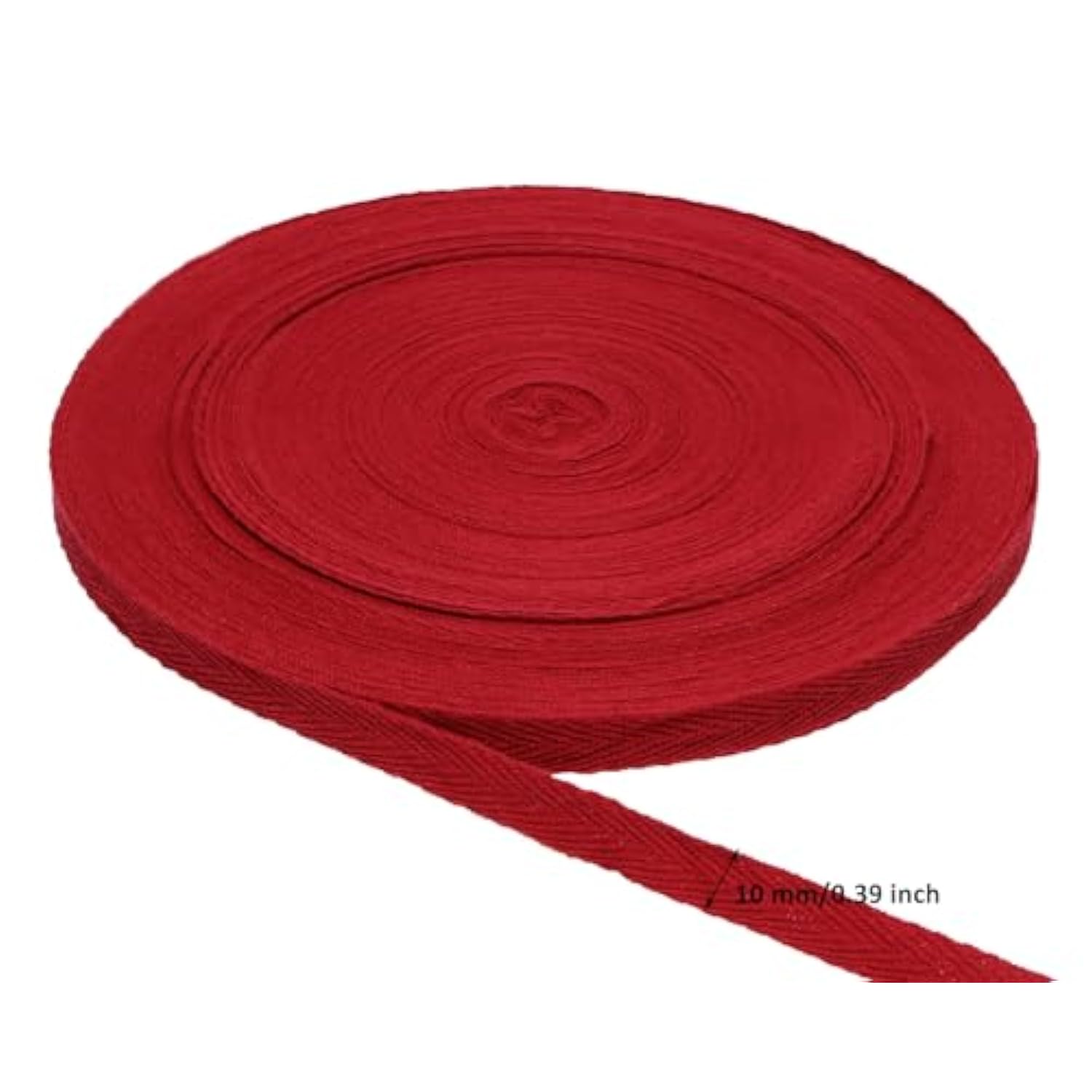 Twill Tape Ribbon 50Yards 3/8 Inch Wide Cotton Wedding Bag Belt Herrin