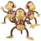 3 Pcs Inflatable Monkeys Jungle Animal Balloons Birthday Baby Shower Party Decor