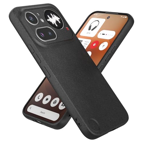 Case for Nothing Phone 4a Pro, Frosted Shield TPU Bumper Back Cover Slim Fit Shockproof Protective Phone Case for Men Women Black