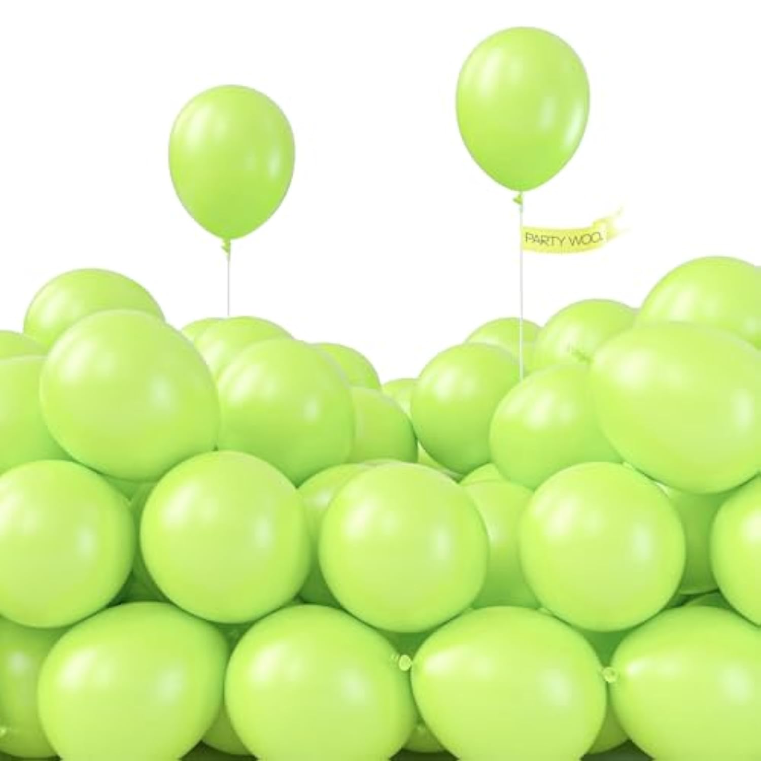 Lime Green Balloons 120 Pcs 5 Inch Small Mini Neon Yellowish Light Green Latex Balloons For Graduation Halloween Safari Dinosaur Summer Baby Showers Birthday Party Decorations Green-Y6