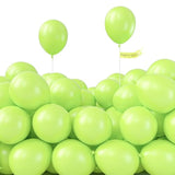 Lime Green Balloons 120 Pcs 5 Inch Small Mini Neon Yellowish Light Green Latex Balloons For Graduation Halloween Safari Dinosaur Summer Baby Showers Birthday Party Decorations Green-Y6