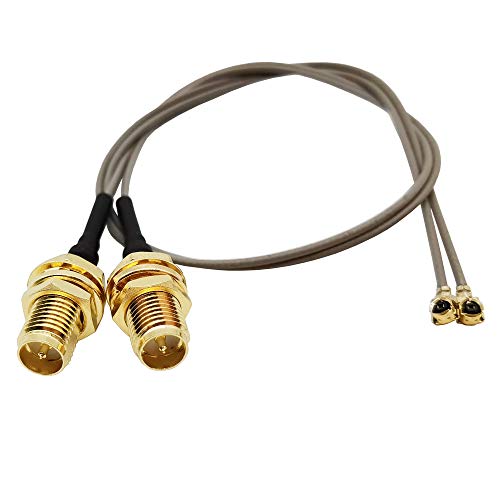 Ufl To Sma Mini Pci U.Fl To Rp-Sma Female Connector Mhf1 Pigtail Antenna Extension Cable (6 Inch (2 Pcs))