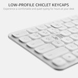 Rapoo 9360M Wireless Keyboard and Mouse Combo, Blade-Series E9310M 99-Key Ultra-Thin Keyboard and M300G Silent Mouse, Support 4 Devices, Quiet, Compact, Battery Powered, for Windows/Mac/Linux/Chrome