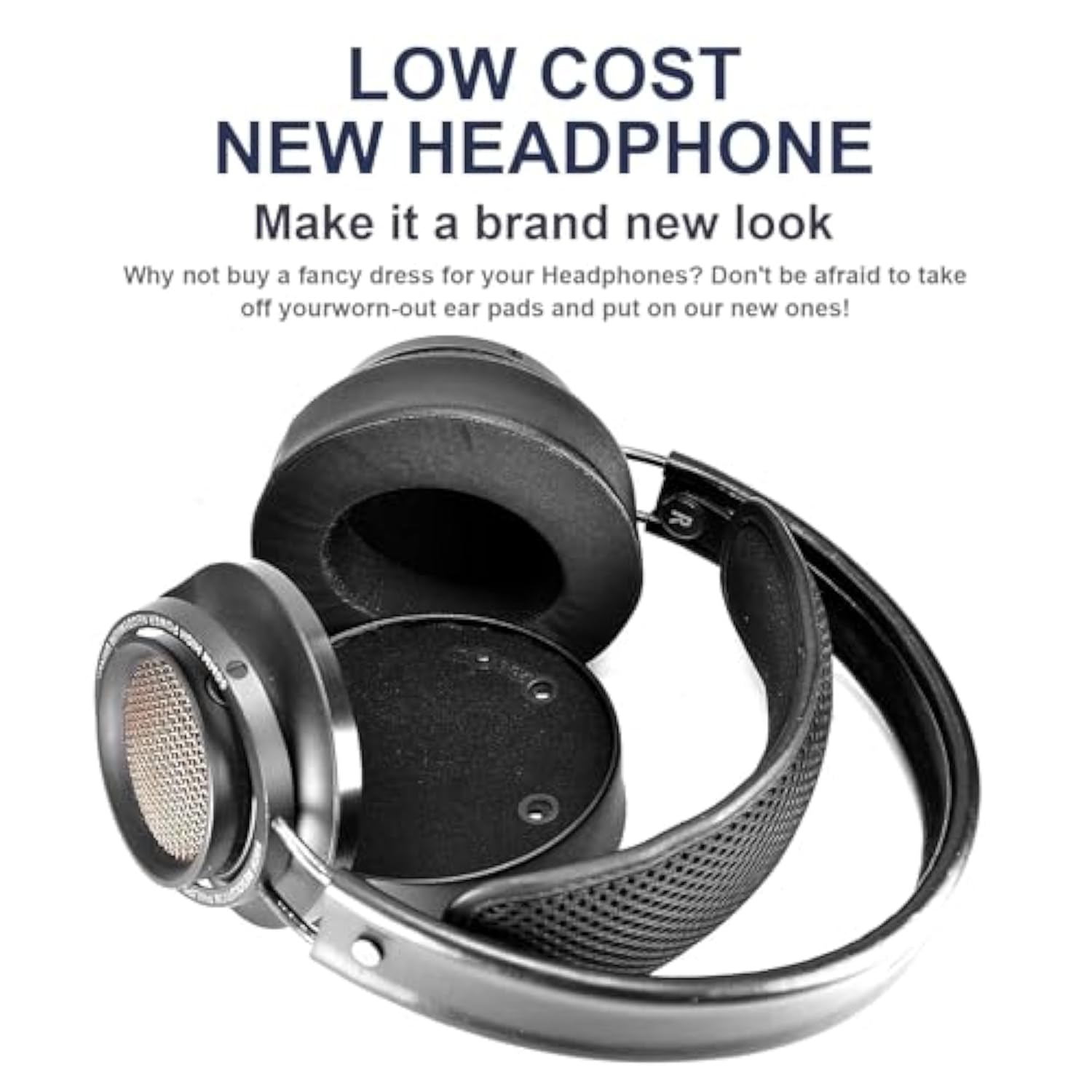 Fidelio X2 Cooling Gel Ear Pads Replacement Ear Cushions Compatible With Philips Audio Fidelio X2Hr, X2, X1 Headphones High-Density Memory Foam Earpads Earmuffs Ear Cups Cover Repair Parts - Black