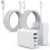 10Foot iPhone USBC Charging Cable,40W 2Pack Foldable Phone 17/16e Fast Charger Block 10FT USBC Cable Fast Charging for  iPhone 17/17 Air/17