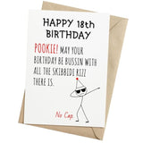 Funny 18Th Birthday Card For Teens, Boys, Girls – Fun 18 Year Old Birthday Gifts – Hilarious Gen Z Slang Meme Gift For Son, Daughter, Brother, Friends – 5X7Inch Folded Card With Envelope