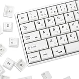 Gtsp 135-Key Japanese White Keycaps 65 Percent Xda Keycap Set For 60 Percent T