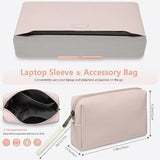 13.3-14 Inch Laptop Sleeve Case With Stand For Macbook Pro 14 M4/M3/M2/M1 2025-2021, Macbook Air/Pro 13.3, 13.8/13.5 Surface Laptop, Hp Spectre X360 13/14, Apricot(Smiley)