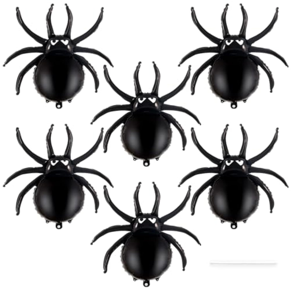 6 Pack Halloween Spider Balloons 33 Inch Black Foil Mylar Balloons Party Decorations