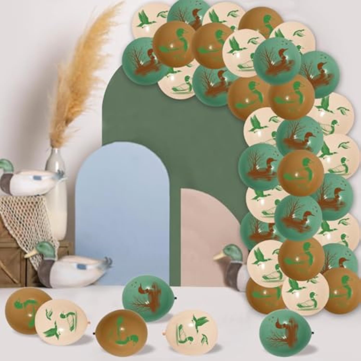 Duck Hunting Party Decorations, 36Pcs Mallard Duck Balloons 12 Inch For Birthday Baby Shower Decorations Party Supplies