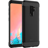 JETech Slim Fit Case for Samsung Galaxy S9+ Plus, Thin Phone Cover with Shock-Absorption and Carbon Fiber Design (Black)