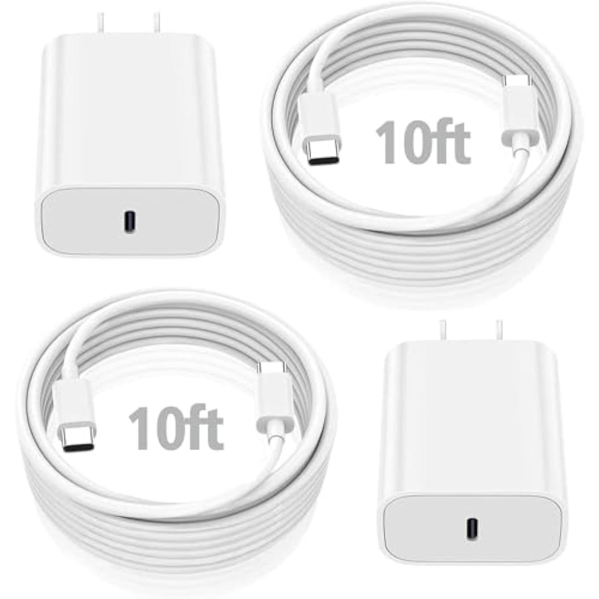 10Ft Ipad Charger Cord, 20W Usb C Fast Charger With Long Charging Cable For Ipad Pro 13/12.9/11 Inch, Ipad 10Th Generation, Ipad A16 11Th Generation, Ipad Air 13/11 Inch/5Th/4Th, Ipad Mini 6/7Th