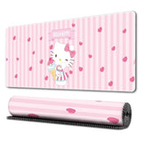 Kawaii Kitty Girly Cute Gaming Mouse Pads, Long Extended Desk Mat, Extra Large Girl Anime Mousepad Keyboard Pads For Work Game Office Home