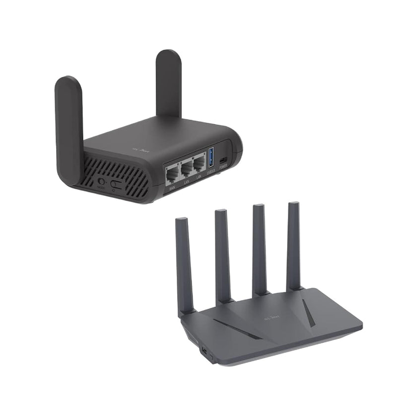 GL.iNet GL-A1300 (Slate Plus) Wireless VPN Encrypted Travel Router & GL-AX1800