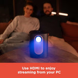 Home Projector Full Hd Resolution, Bright Display With Long-Lasting Light, Bluetooth & Wifi Connectivity, Android & Ios Casting, Digital Focus, Compact & Portable Design