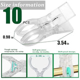 30 Pack Balloon Arch Clips – Includes 10 Large 3.5-Inch Heavy-Duty Backdrop Clips & 20 Small 2.4-Inch Clear Heavy-Duty Clips For Balloon Arch Kits Birthday Decorations Crafts And Photography Studios
