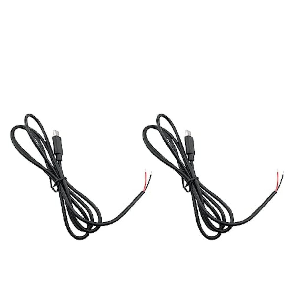 Usb Type-C Pigtail Cable 2Pcs 1M/3.2Ft 22Awg Usb-C Plug To 2 Pin Bare Wire Ope